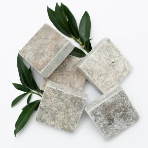 Silver Travertin, cross cut, koptatott kiskocka